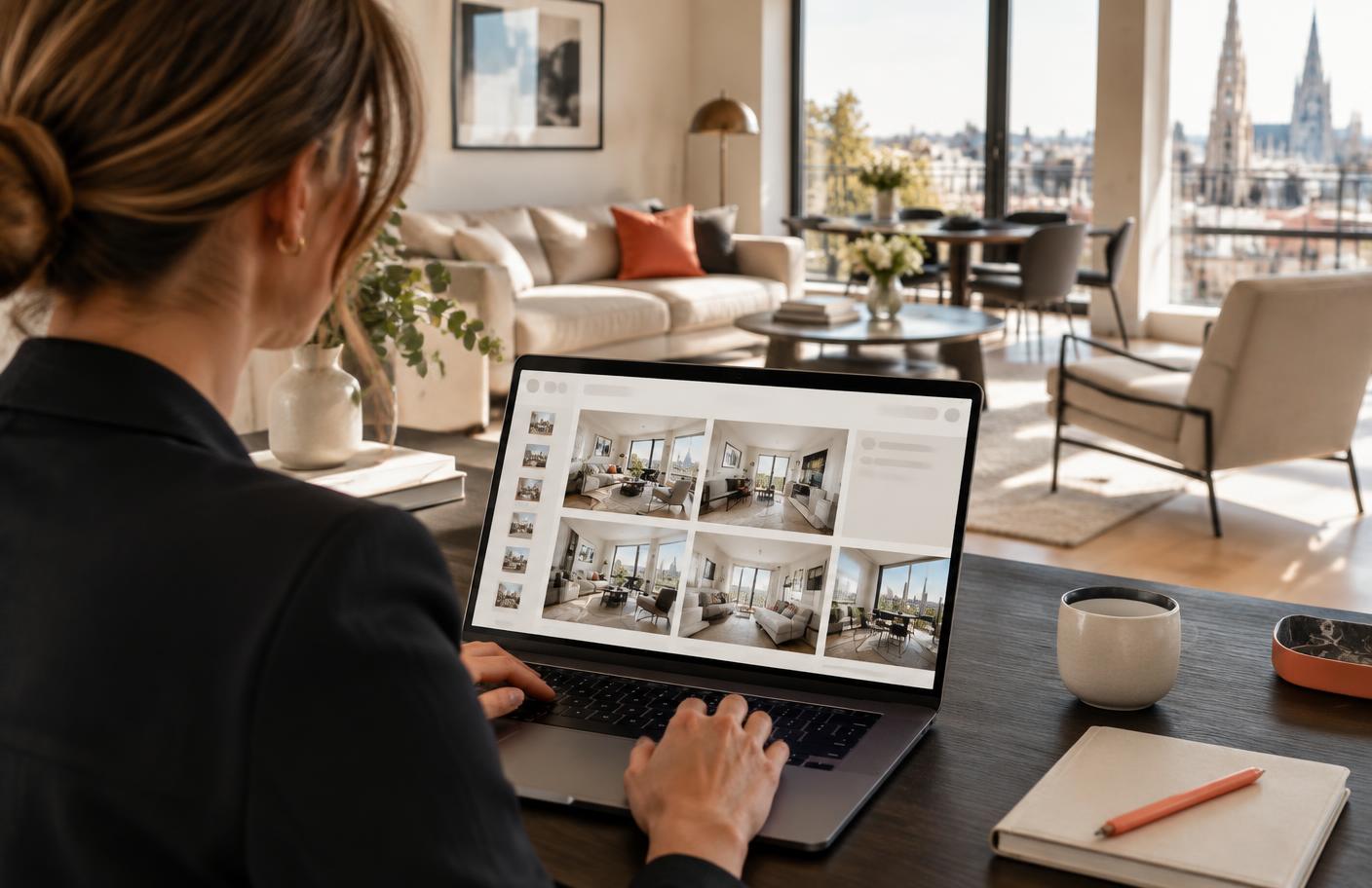 Sélection de photos d'appartement pour une annonce de location